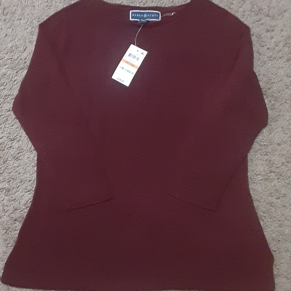 NWT Petite Karen Scott Sweater